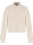 Kadın Moda Şık Balıkçı Yaka Reglan Kol Crop Triko Kazak 1