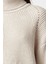 Kadın Moda Şık Balıkçı Yaka Reglan Kol Crop Triko Kazak 3