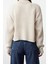 Kadın Moda Şık Balıkçı Yaka Reglan Kol Crop Triko Kazak 5