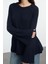 Stil Modern Kadın Regular Standart Kol Bisiklet Yaka Geniş Kalıp Peplum Detaylı Triko Kazak 1