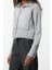 Kadın Moda Şık Polo Yaka Standart Kol Regular Oversize Geniş Kalıp Buklet Mont Görünümlü Triko Hırka 2