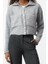 Kadın Moda Şık Polo Yaka Standart Kol Regular Oversize Geniş Kalıp Buklet Mont Görünümlü Triko Hırka 3