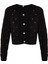 Stil Modern Kadın Regular Reglan Kol Bisiklet Yaka Çift Taraflı Kullanılabilen Triko Kazak-Hırka 3