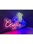 Neon LED Tabela Dekoratif Aydınlatma -Coffee, 50X33CM- 3