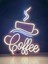 Neon LED Tabela Dekoratif Aydınlatma -Coffee, 50X60CM- 4