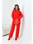 Kadın Kol Detaylı Ikili Takım Kırmızı 2