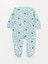Bisiklet Yaka Uzun Kollu Desenli Unisex Bebek Tulum 3