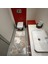 Ekru-Bej-Silver Doğa Desenli Inopoli Banyo Paspası Veya Banyo Halısı 2