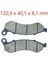 Ön Fren Disk Balatası (Cbs) Mh 125 L Drift KD125 F Kıden A 1