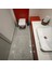 Gri Modern Desenli Inopoli Banyo Paspası Veya Banyo Halısı Takımı 2