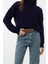 Stil Modern Kadın Crop Reglan Kol Balıkçı Yaka Triko Kazak 2