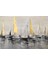 Krem Gri Gold Abstract Yelkenli Kombini Çerçeveli Temperli Cam Tablo 3'lü 2