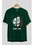La Casa De Papel (9) Ön Baskılı Zümrüt Yeşili Oversize T-Shirt Bisiklet Yaka Pamuk Erkek Kadın 2