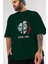 La Casa De Papel (9) Ön Baskılı Zümrüt Yeşili Oversize T-Shirt Bisiklet Yaka Pamuk Erkek Kadın 3