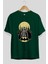 Batman 6 Ön Baskılı Zümrüt Yeşili Oversize T-Shirt Bisiklet Yaka Pamuk Erkek Kadın 2