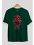 Deadpool (22) Ön Baskılı Zümrüt Yeşili Oversize T-Shirt Bisiklet Yaka Pamuk Erkek Kadın 2