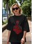 Deadpool (16) Ön Baskılı Siyah Oversize T-Shirt Bisiklet Yaka Erkek Kadın 5