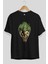 Joker (3) Ön Baskılı Siyah Oversize T-Shirt Bisiklet Yaka Erkek Kadın 2