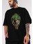 Joker (3) Ön Baskılı Siyah Oversize T-Shirt Bisiklet Yaka Erkek Kadın 3