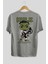 Hulk (9) Arka Baskılı Gri Oversize T-Shirt Bisiklet Yaka Pamuk Erkek Kadın 2