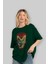 Iron Man (7) Ön Baskılı Zümrüt Yeşili Oversize T-Shirt Bisiklet Yaka Pamuk Erkek Kadın 4