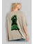 Hulk (1) Arka Baskılı Bej Oversize T-Shirt Bisiklet Yaka Pamuk Erkek Kadın 3