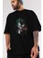 Venom (16) Ön Baskılı Siyah Oversize T-Shirt Bisiklet Yaka Erkek Kadın 3