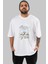 Ghostbusters Ön Baskılı Beyaz Oversize T-Shirt Bisiklet Yaka Erkek Kadın 1