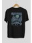 Game Of Thrones Gece Kralı Arka Baskılı Siyah Oversize T-Shirt Bisiklet Yaka Pamuk Erkek Kadın 2