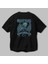 Game Of Thrones Gece Kralı Arka Baskılı Siyah Oversize T-Shirt Bisiklet Yaka Pamuk Erkek Kadın 3