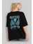 Game Of Thrones Gece Kralı Arka Baskılı Siyah Oversize T-Shirt Bisiklet Yaka Pamuk Erkek Kadın 4