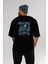 Game Of Thrones Gece Kralı Arka Baskılı Siyah Oversize T-Shirt Bisiklet Yaka Pamuk Erkek Kadın 5