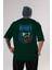 Venom (23) Arka Baskılı Zümrüt Yeşili Oversize T-Shirt Bisiklet Yaka Erkek Kadın 1