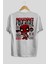 Deadpool (18) Arka Baskılı Beyaz Oversize T-Shirt Bisiklet Yaka Pamuk Erkek Kadın 2