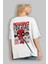 Deadpool (18) Arka Baskılı Beyaz Oversize T-Shirt Bisiklet Yaka Pamuk Erkek Kadın 3