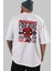 Deadpool (18) Arka Baskılı Beyaz Oversize T-Shirt Bisiklet Yaka Pamuk Erkek Kadın 5