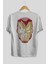 Iron Man (7) Arka Baskılı Beyaz Oversize T-Shirt Bisiklet Yaka Pamuk Erkek Kadın 2