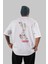 Guardians Of The Galaxy 2 Arka Baskılı Beyaz Oversize T-Shirt Bisiklet Yaka Pamuk Erkek Kadın 1