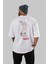 Guardians Of The Galaxy 2 Arka Baskılı Beyaz Oversize T-Shirt Bisiklet Yaka Pamuk Erkek Kadın 4