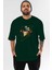 Flash Avengers (3) Ön Baskılı Zümrüt Yeşili Oversize T-Shirt Bisiklet Yaka Pamuk Erkek Kadın 1