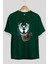 Venom (2) Ön Baskılı Zümrüt Yeşili Oversize T-Shirt Bisiklet Yaka Pamuk Erkek Kadın 2