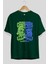 Hulk (13) Ön Baskılı Zümrüt Yeşili Oversize T-Shirt Bisiklet Yaka Pamuk Erkek Kadın 2