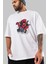 Deadpool (21) Ön Baskılı Beyaz Oversize T-Shirt Bisiklet Yaka Erkek Kadın 3