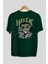 Hulk (8) Arka Baskılı Zümrüt Yeşili Oversize T-Shirt Bisiklet Yaka Erkek Kadın 2