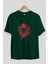 Spiderman (10) Ön Baskılı Zümrüt Yeşili Oversize T-Shirt Bisiklet Yaka Pamuk Erkek Kadın 2