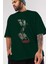 Guardians Of The Galaxy 1 Ön Baskılı Zümrüt Yeşili Oversize T-Shirt Bisiklet Yaka Pamuk Erkek Kadın 3