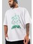 Hulk (11) Ön Baskılı Beyaz Oversize T-Shirt Bisiklet Yaka Erkek Kadın 3