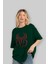 Spiderman (1) Ön Baskılı Zümrüt Yeşili Oversize T-Shirt Bisiklet Yaka Pamuk Erkek Kadın 4