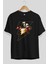 Flash Avengers (3) Ön Baskılı Siyah Oversize T-Shirt Bisiklet Yaka Erkek Kadın 2
