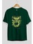 Hulk (4) Ön Baskılı Zümrüt Yeşili Oversize T-Shirt Bisiklet Yaka Pamuk Erkek Kadın 2